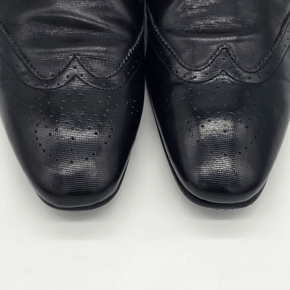 Ted Baker Finbarr Lace Up Tuxedo Oxford Men's 9 Black Wingtip